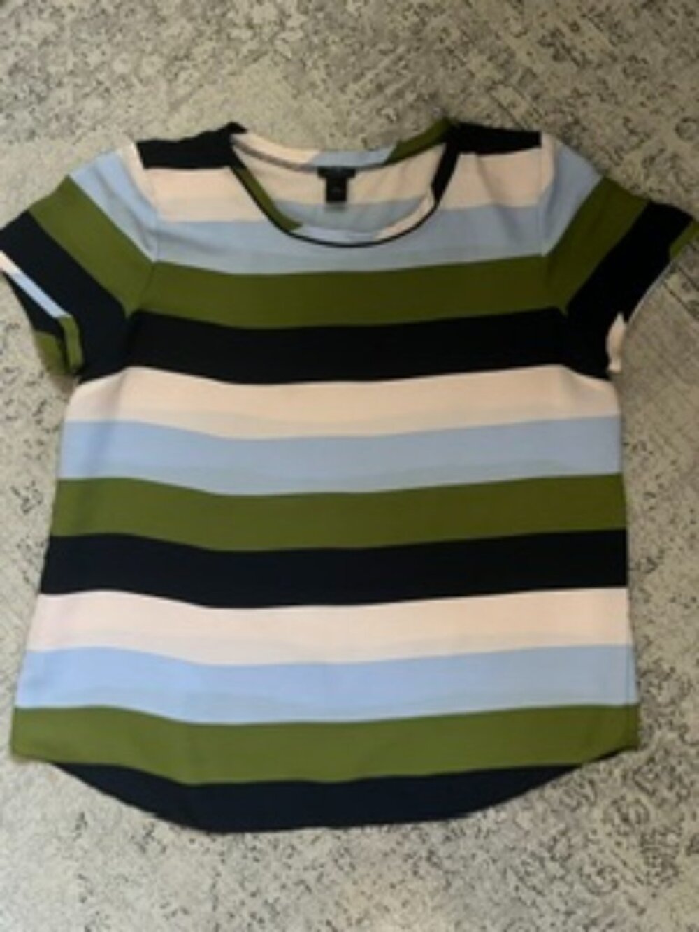 🧡3/$15 Ann Taylor Factory Striped Top Women's XL